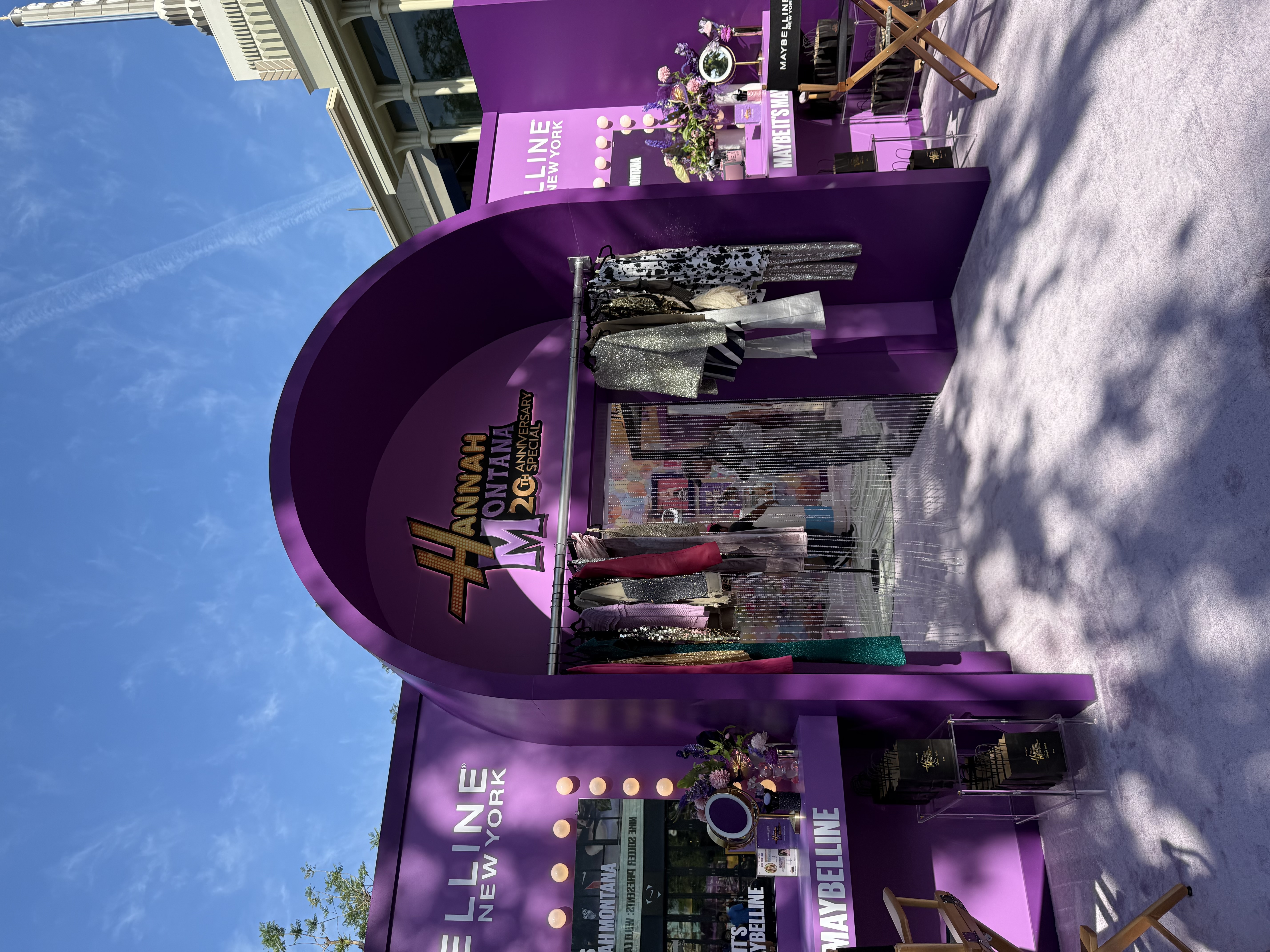 Hannah Montana 20th Anniversary exterior event installation