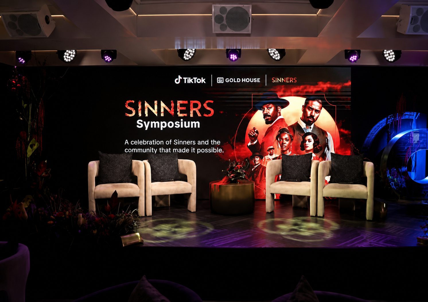 Sinners Symposium full stage set